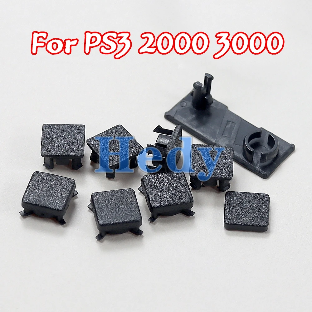2sets Rubber Feet Full Set Dust Plug Cover Screw Plastic Plug Feet Cover For PS3 Slim 2000 3000 4000 Console