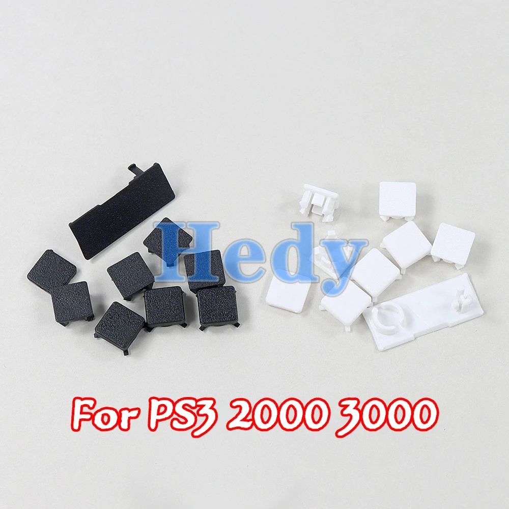 2sets Rubber Feet Full Set Dust Plug Cover Screw Plastic Plug Feet Cover For PS3 Slim 2000 3000 4000 Console