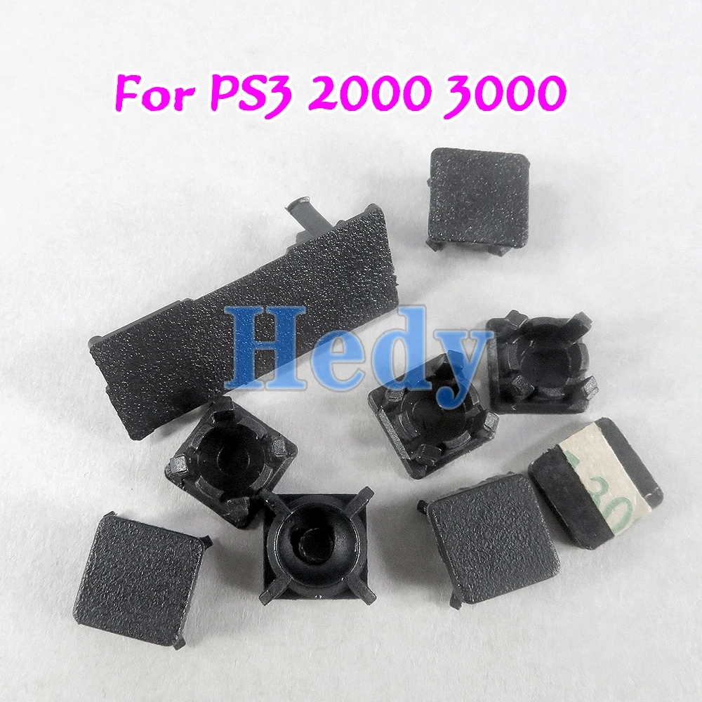 2sets Rubber Feet Full Set Dust Plug Cover Screw Plastic Plug Feet Cover For PS3 Slim 2000 3000 4000 Console