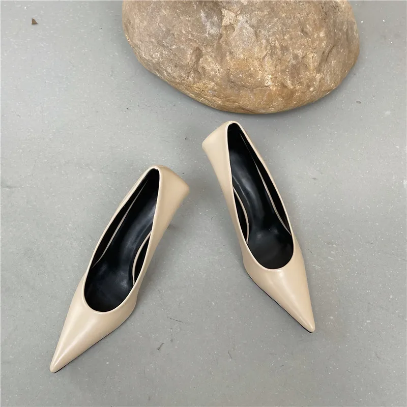 Eilyken High Quality Pu Leather New Sexy Shallow Pointed Toe Woman Pumps Thin High Heels Fashion Dress Sandals Ladies Shoes