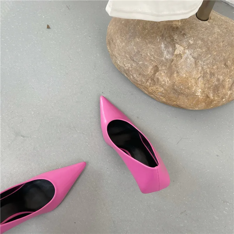 Eilyken High Quality Pu Leather New Sexy Shallow Pointed Toe Woman Pumps Thin High Heels Fashion Dress Sandals Ladies Shoes