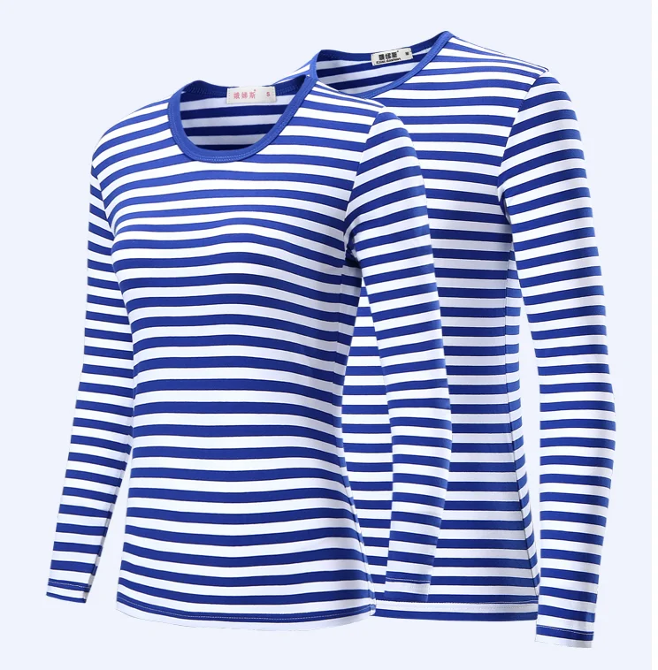 Men t-shirt for men clothing harajuku Women's t-shirt Slim Fit cotton Stripe Long sleeve tshirt Plus Size fashion T-shirts top