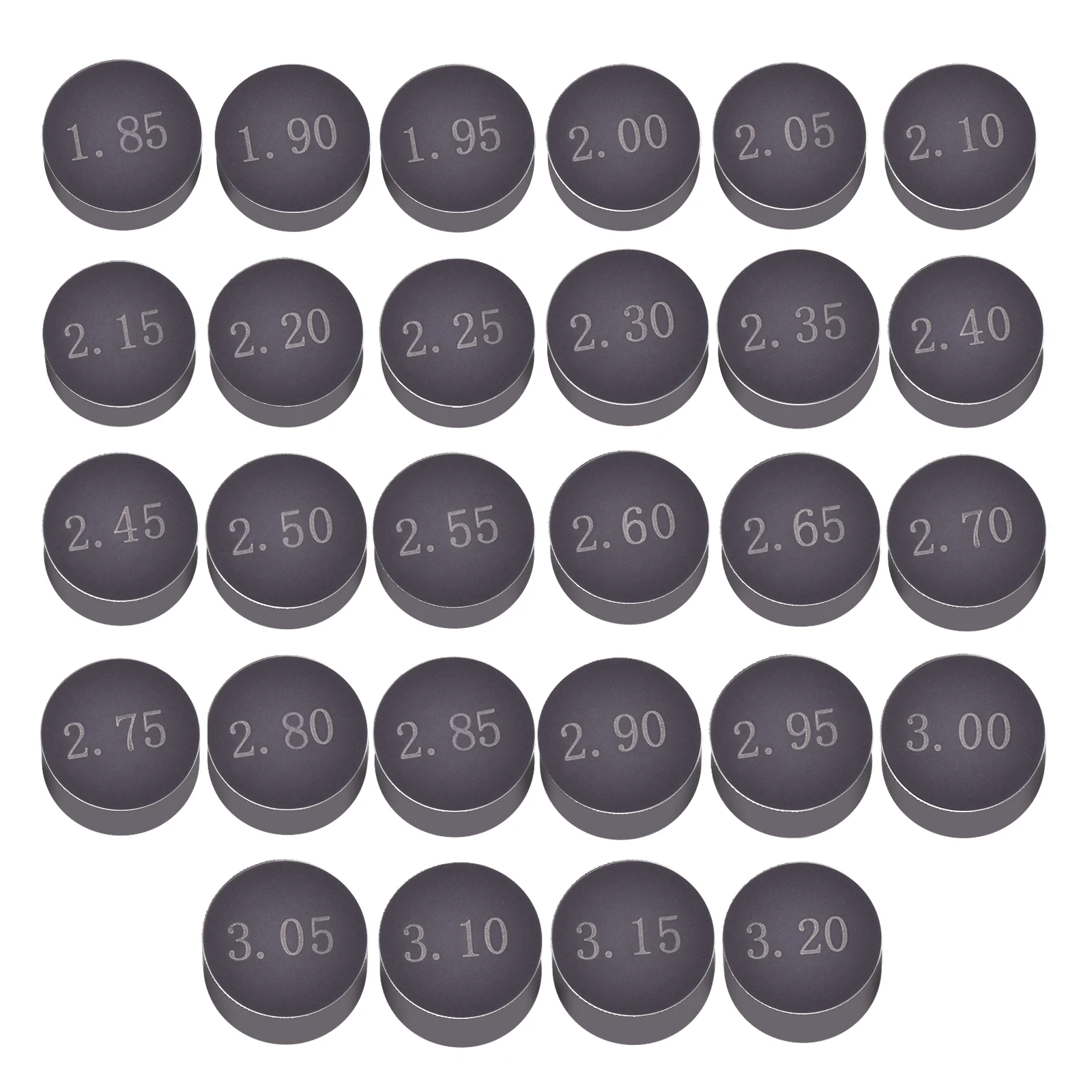 10mm Motorcycle Engine Parts Adjustable Valve Gasket Shim 28pcs 27pcs 1.85 - 3.2 mm For KT/M For Harley Davi/dson For Aprilia