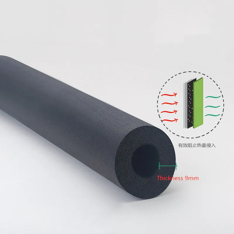 6mm-32mm Black PPR Sponge Pipe Insulation Waterproof Pipeline Holder Thermal Tubular Protective Sleeve Air Conditioning Fitting