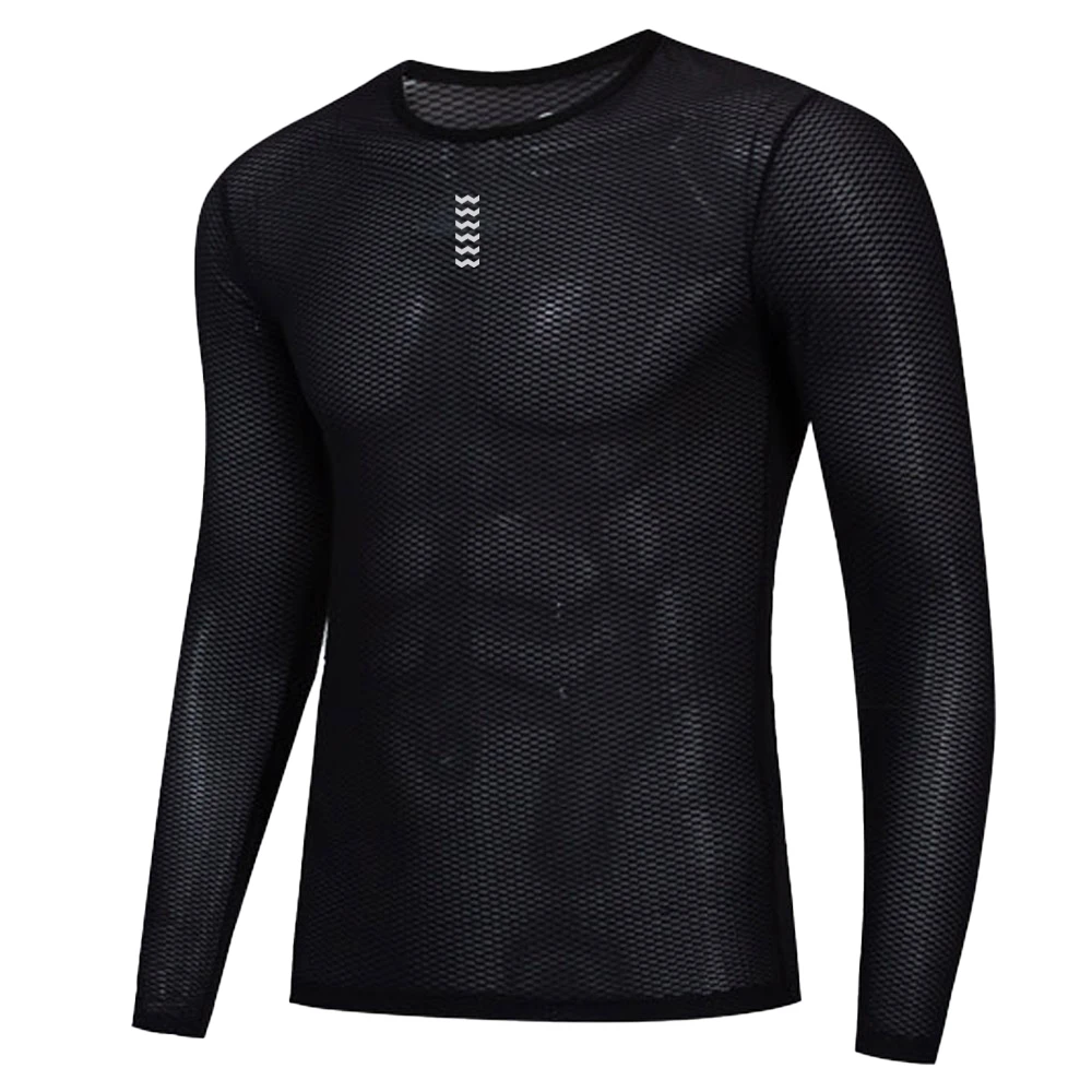 YKYWBIKE Cycling Jersey Full Sleeve Bike Shirt Unisex Underwear Race Bicycle Clothing Mesh Base Layer MTB Road Bike Sport Wear