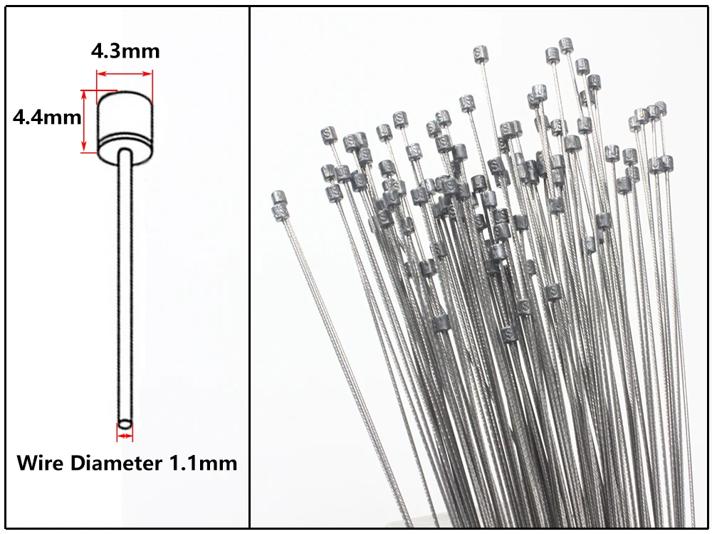 Bicycle Shift Cables Mountain Road Bike Shift Inner Cable Grinding Stainless Steel Derailleur Cable 2100x1.1mm Bike Accessories