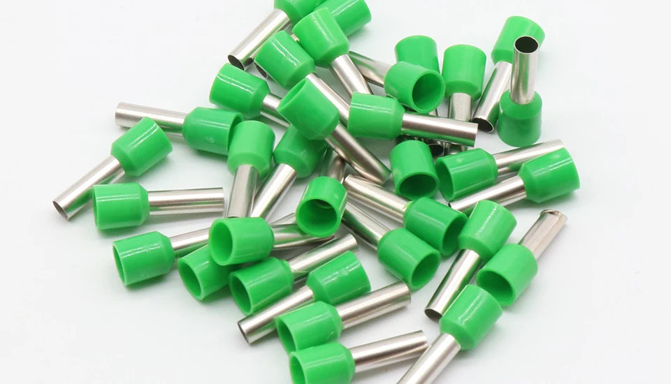 E6012 Tube insulating terminals 6MM2 100PCS/Pack Cable Wire Connector Insulating Crimp Terminal Insulated Connector E-