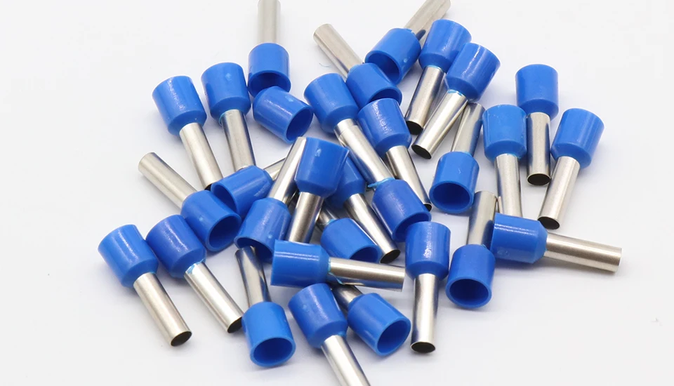 E6012 Tube insulating terminals 6MM2 100PCS/Pack Cable Wire Connector Insulating Crimp Terminal Insulated Connector E-