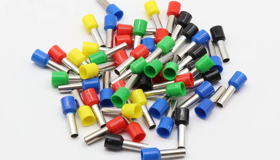 E6012 Tube insulating terminals 6MM2 100PCS/Pack Cable Wire Connector Insulating Crimp Terminal Insulated Connector E-