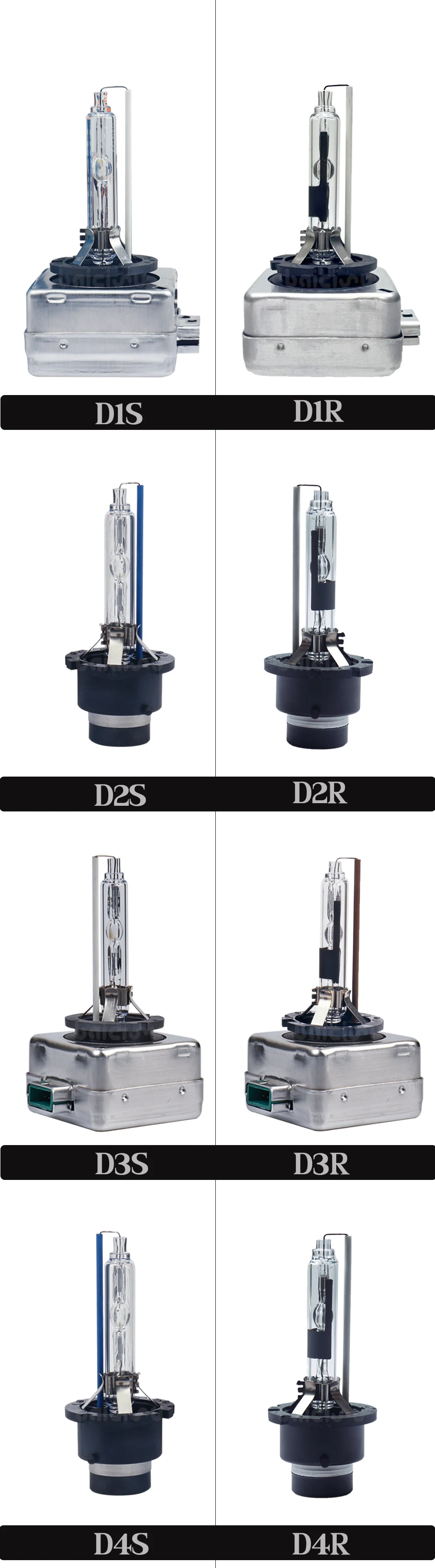 2X autor D1S D2S D3S D4S HID Bulb CBI HID Xenon headlight lamp D1 D2 D3 D4 D1R D2R D3R d4r headlamp light 4300K 6000K 8000K