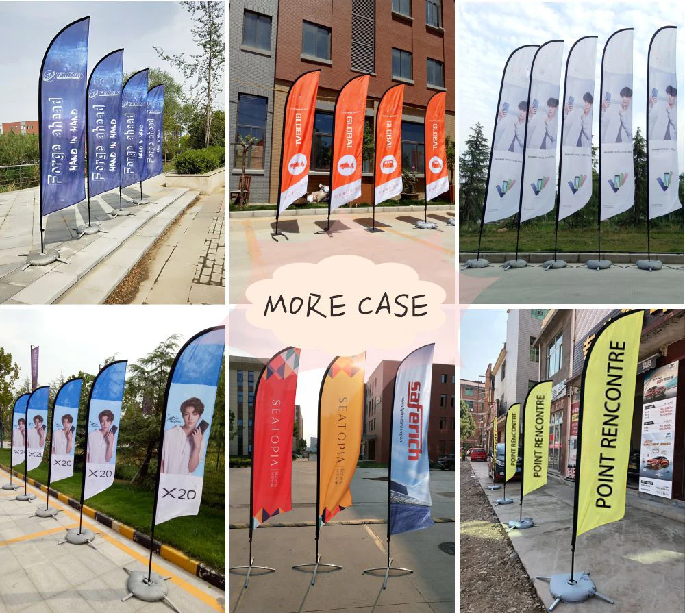 Beach Feather Flag Graphic Customized Printing Banner Free Design Promotion Opening Celebration Outdoor Advertising Decoration