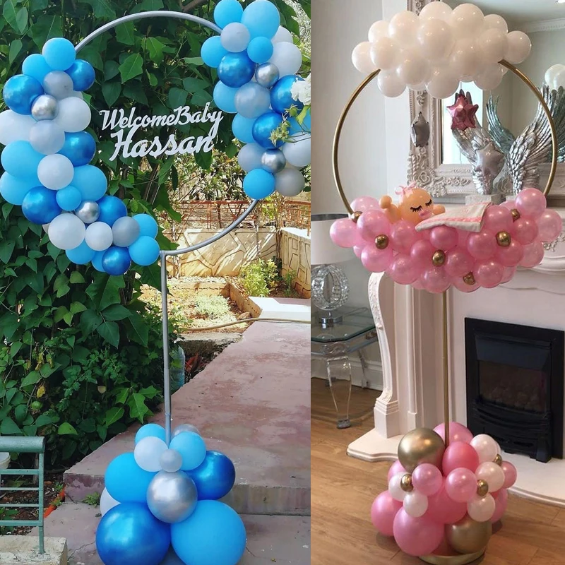 1/2 set Latex Balloon Holder Balloons Stand Column Metallic Balloons Baby Shower Kids Birthday Party Wedding Decoration Supplies