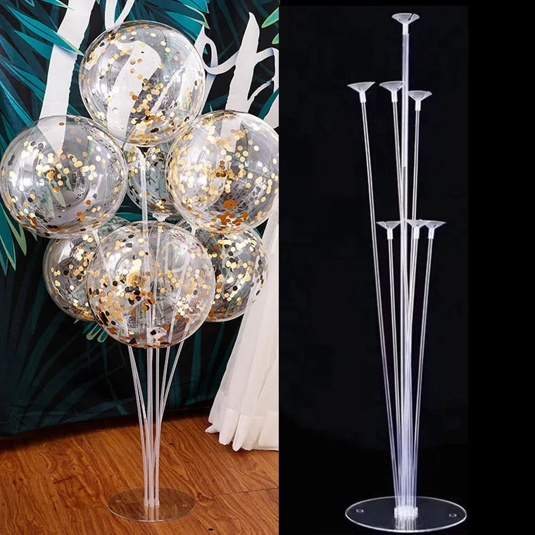 1/2 set Latex Balloon Holder Balloons Stand Column Metallic Balloons Baby Shower Kids Birthday Party Wedding Decoration Supplies