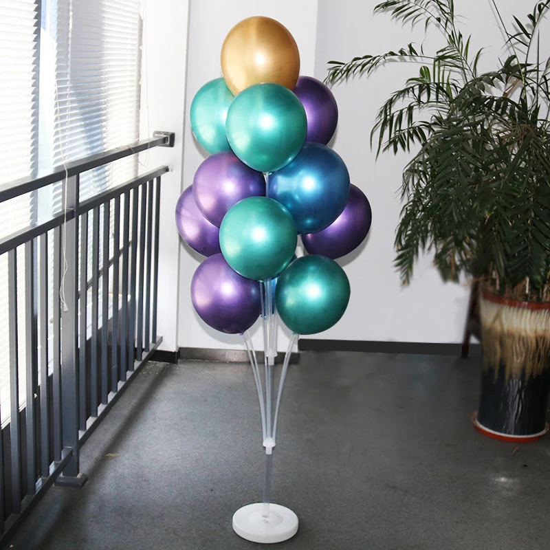 1/2 set Latex Balloon Holder Balloons Stand Column Metallic Balloons Baby Shower Kids Birthday Party Wedding Decoration Supplies
