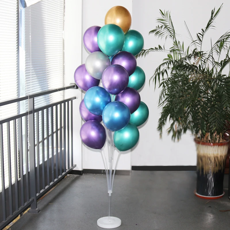 1/2 set Latex Balloon Holder Balloons Stand Column Metallic Balloons Baby Shower Kids Birthday Party Wedding Decoration Supplies