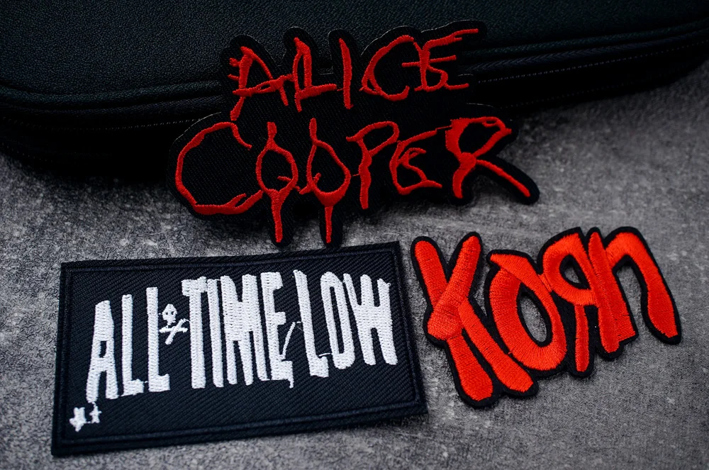 ROCK BAND Iron On Patches Cloth Mend Decorate Clothes Apparel Sewing Decoration Applique Badges Heavy Metal MUSIC