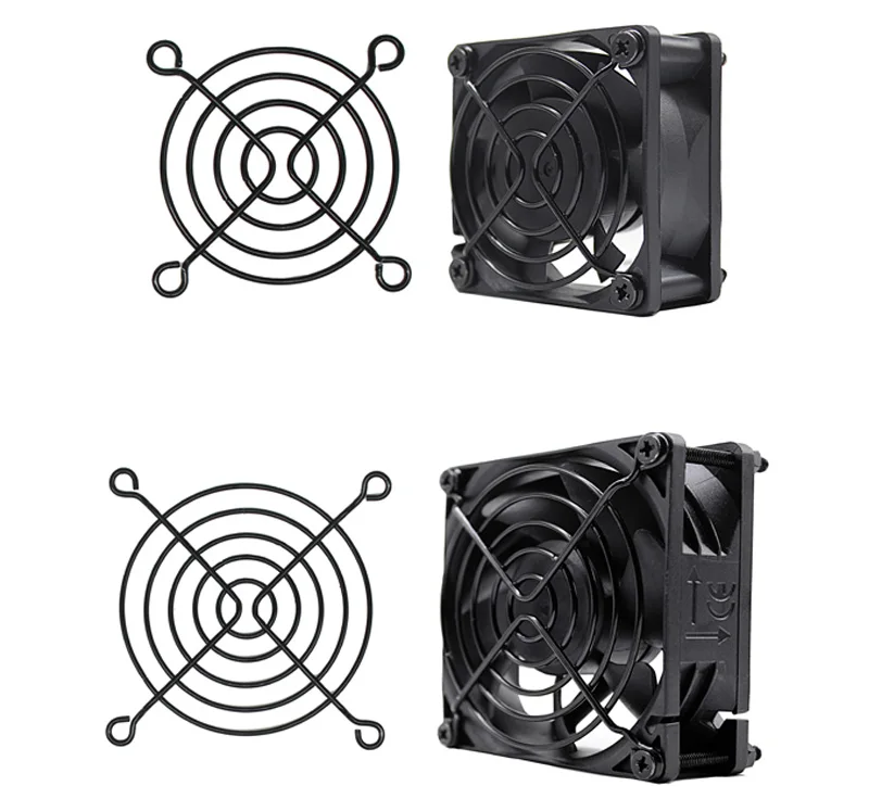 2PCS/5PCS 60mm 80mm 90mm 92mm 120mm 140mm Fan Grills Metal Mesh Finger Guard Protective Net Fan Grill Computer Case Fan Grill