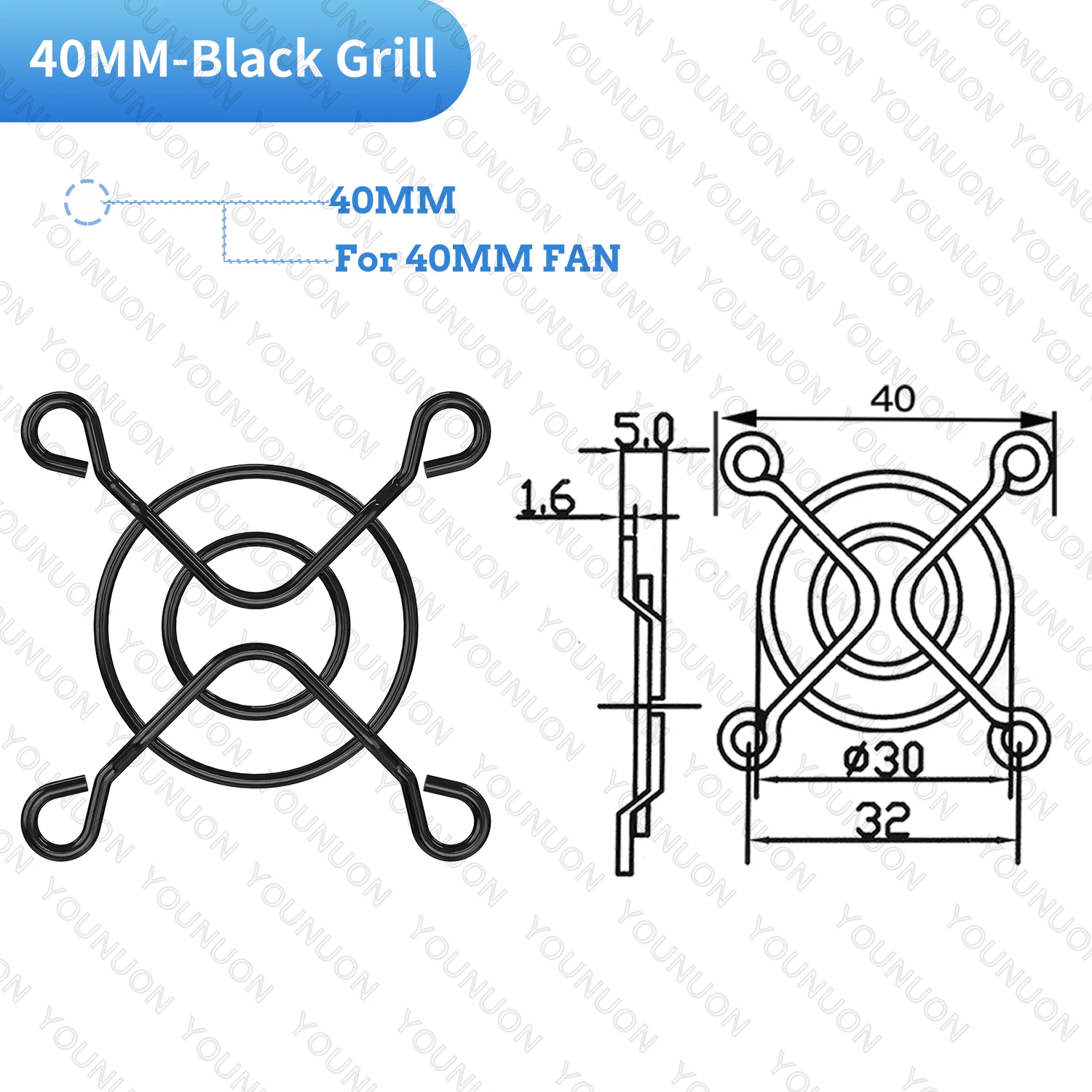 2PCS/5PCS 60mm 80mm 90mm 92mm 120mm 140mm Fan Grills Metal Mesh Finger Guard Protective Net Fan Grill Computer Case Fan Grill