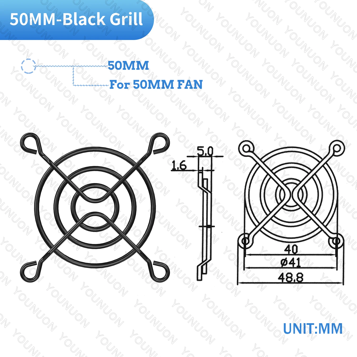 2PCS/5PCS 60mm 80mm 90mm 92mm 120mm 140mm Fan Grills Metal Mesh Finger Guard Protective Net Fan Grill Computer Case Fan Grill