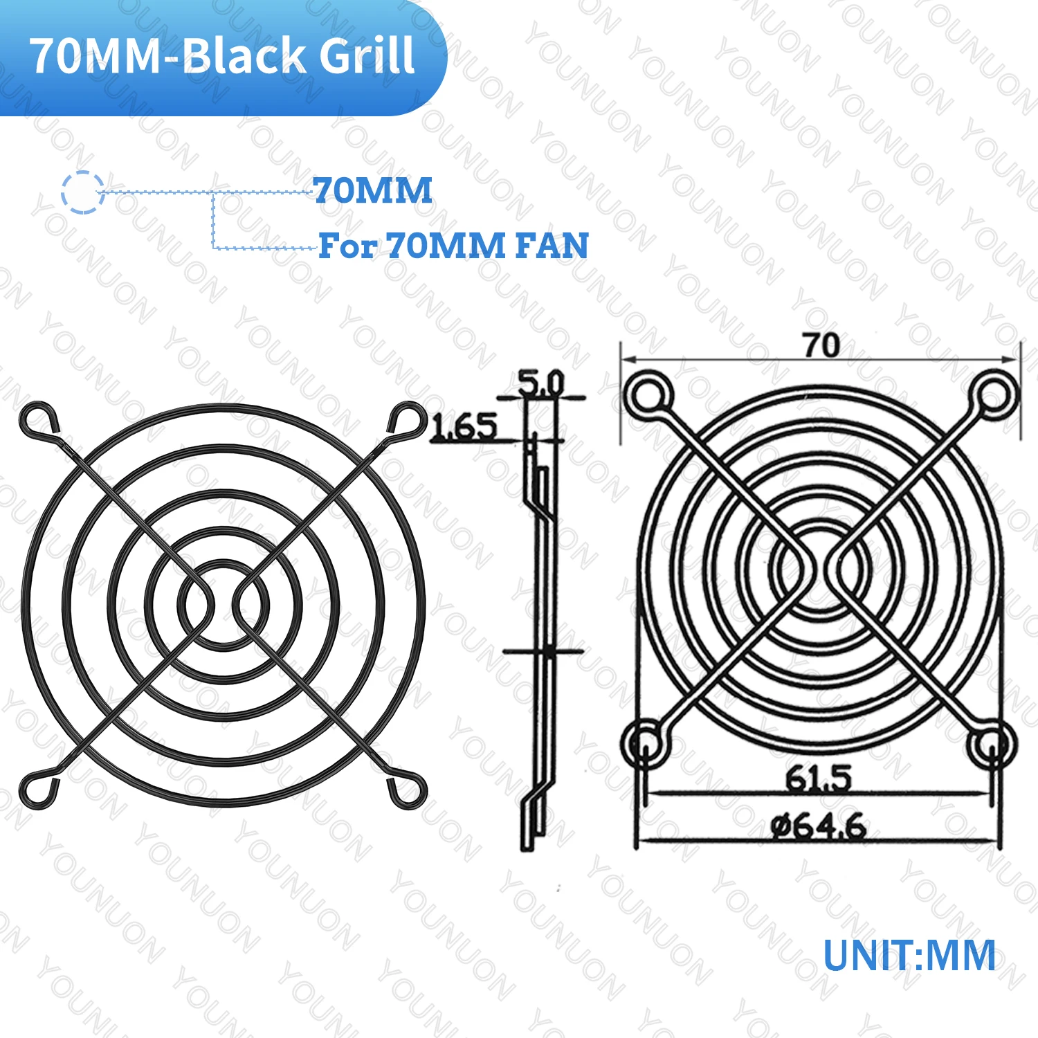 2PCS/5PCS 60mm 80mm 90mm 92mm 120mm 140mm Fan Grills Metal Mesh Finger Guard Protective Net Fan Grill Computer Case Fan Grill