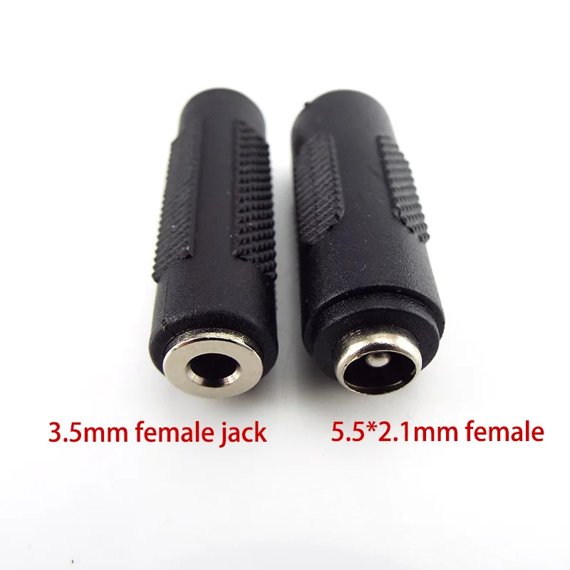 DC Power Adapter 5.5X 2.1MM Female to Female Male to 5.5x2.5mm 3.5mm 3.5x1.35mm Male 5521 Plug 5525 Adaptor Jack for Laptop