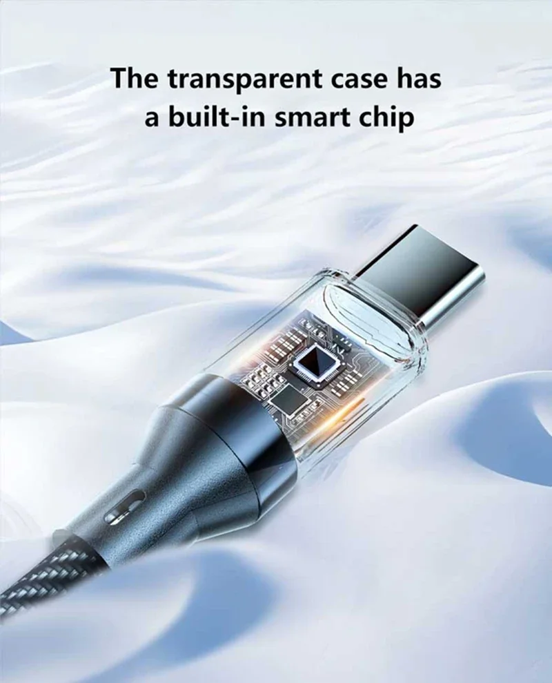 Lenovo Type C To Type C 240W Cable Phone Super Fast Charging Cable With Led Display Usb To Type-c Data Cord For Xiaomi Huawei