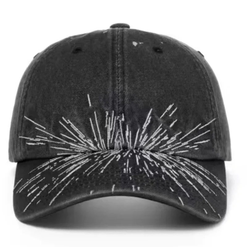 1pc Kpop "What Is Your Love Song" Same Knitted Embroidery Caps for Women,Tour Concert Cap Outdoor Retro Washed Baseball Caps 모자