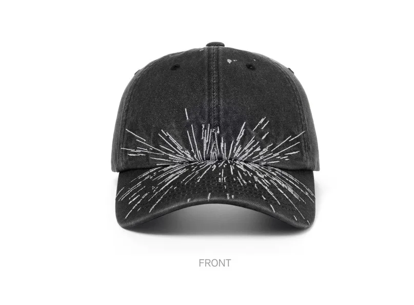 1pc Kpop "What Is Your Love Song" Same Knitted Embroidery Caps for Women,Tour Concert Cap Outdoor Retro Washed Baseball Caps 모자