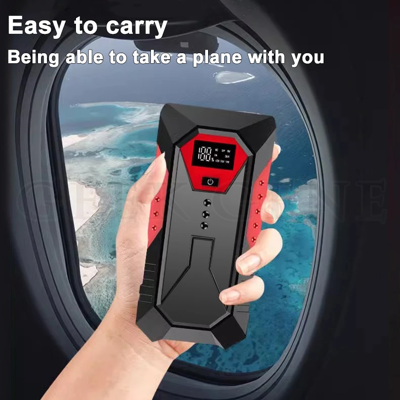 GKFLY 3000A 4000A Car Jump Starter Portable Power Bank Car Battery Booster 12V Car Starting Device for Petrol Diesel 6.0L 5.0L