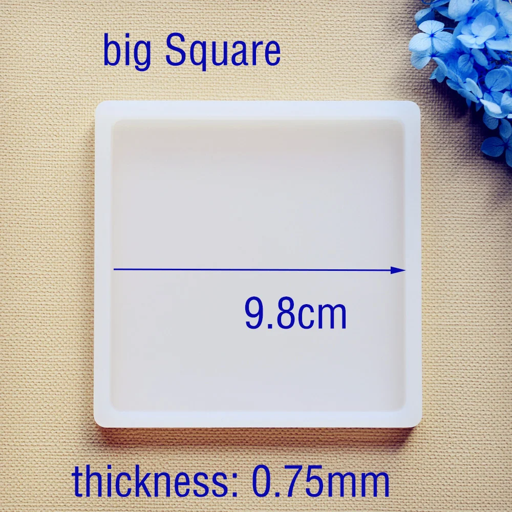 SNASAN Square Round Oval Rectangle Scrapbooking Silicone Mold For Jewelry Resin Silicone Mould Handmade DIY Epoxy Resin Molds