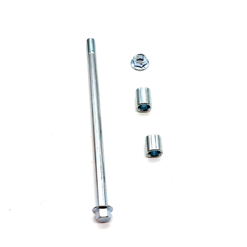 Dirt Pit Bike Wheel Axle M12 190mm-260mm For Drum Brake Wheels Rims Hub 10inch 12" 14 16 17 18 19 inch Bolts