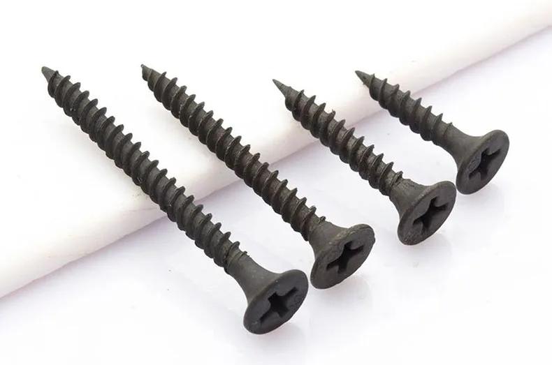 20-50pcs Cross Flat Head Self Tapping Drywall Screw M3.5 Drywall Wood Screws Black Carbon Steel Phillips Screw