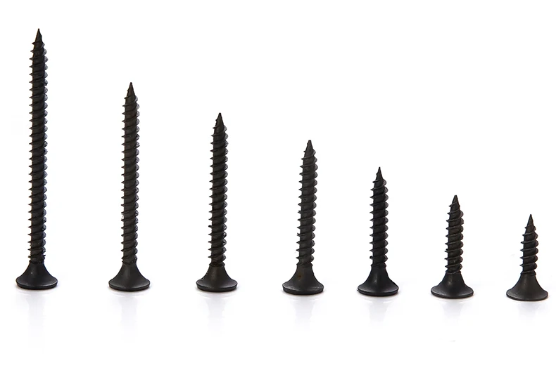 20-50pcs Cross Flat Head Self Tapping Drywall Screw M3.5 Drywall Wood Screws Black Carbon Steel Phillips Screw