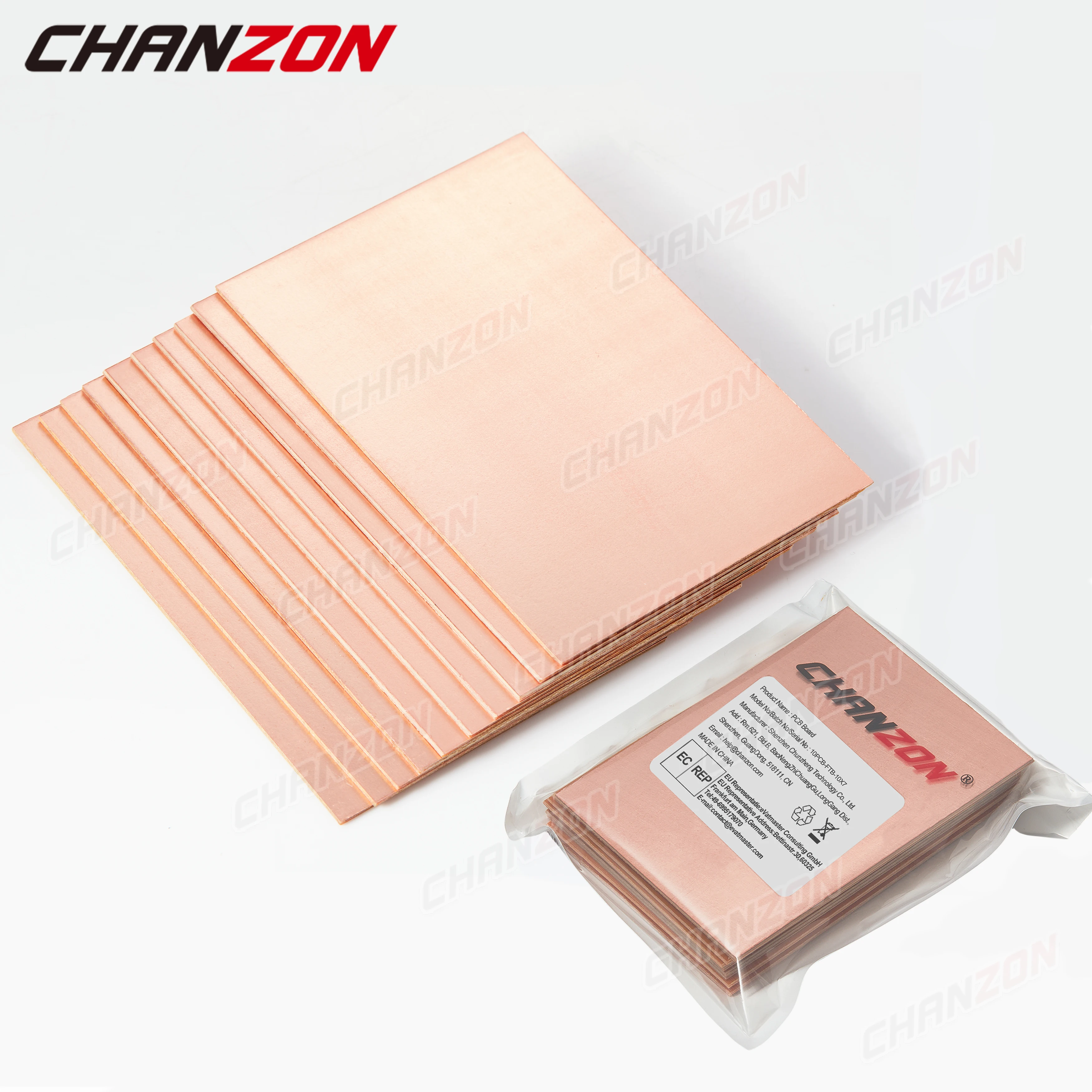 10 Pcs Single Sided Copper Clad Laminate PCB 7x10cm Copper Plated Universal Circuit Prototype Board for Etching DIY Pcbs Kit