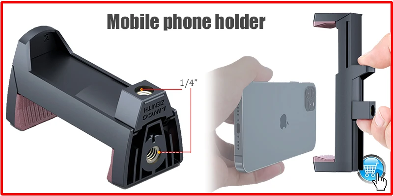 BFOLLOW Tablet Big Holder with 1/4" Female for iPad Pro 12.9" 11" Air Mini Clamp Stand Tripod Samsung Huawei Xiaomi Bracket