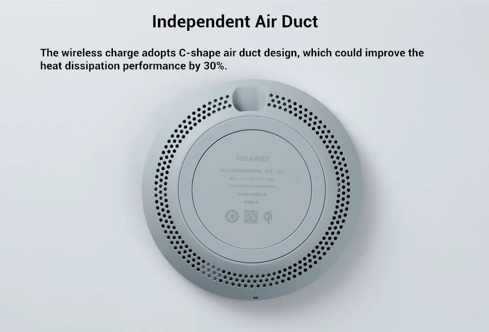 Huawei Wireless Charger Max 27W CP61 Super Charge For Huawei Qi Standard Charge For iPhone 15/14/13/12/11 Series