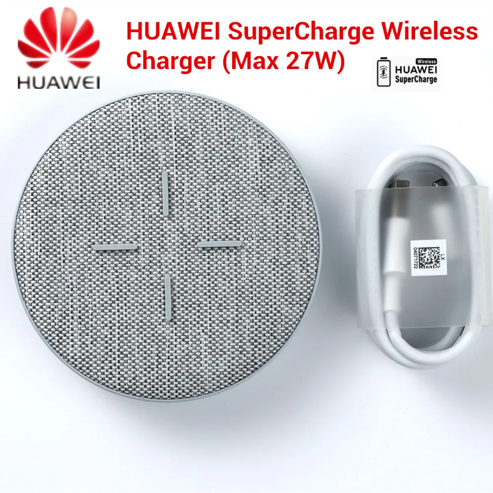 Huawei Wireless Charger Max 27W CP61 Super Charge For Huawei Qi Standard Charge For iPhone 15/14/13/12/11 Series