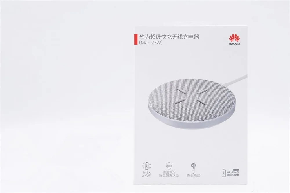 Huawei Wireless Charger Max 27W CP61 Super Charge For Huawei Qi Standard Charge For iPhone 15/14/13/12/11 Series