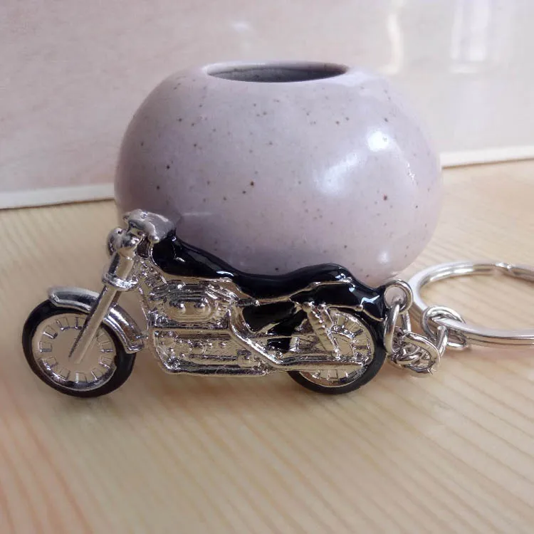New Motorcycle Key Chain Charm metal keychain men women Car Key Ring 4 color key holder best gift jewelry