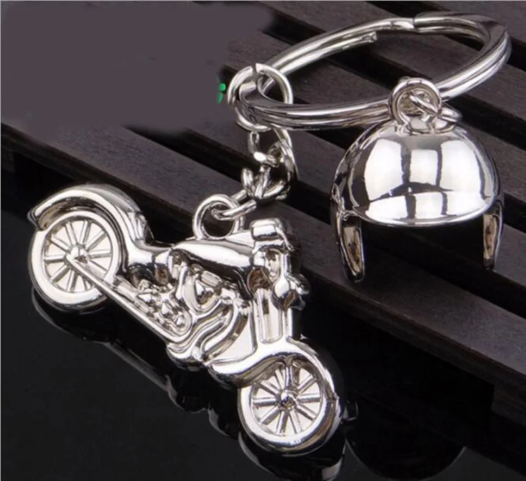 New Motorcycle Key Chain Charm metal keychain men women Car Key Ring 4 color key holder best gift jewelry
