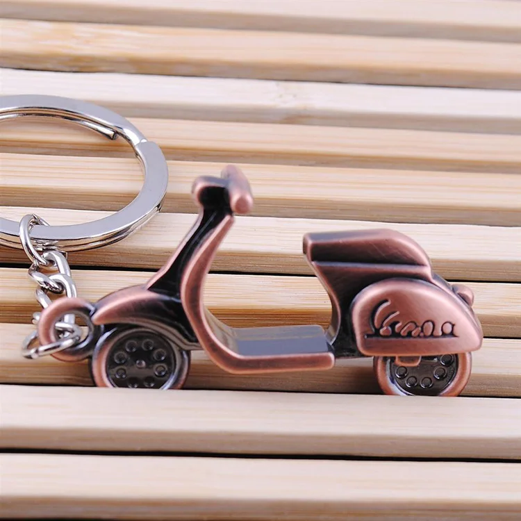New Motorcycle Key Chain Charm metal keychain men women Car Key Ring 4 color key holder best gift jewelry