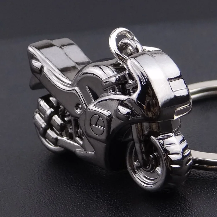 New Motorcycle Key Chain Charm metal keychain men women Car Key Ring 4 color key holder best gift jewelry