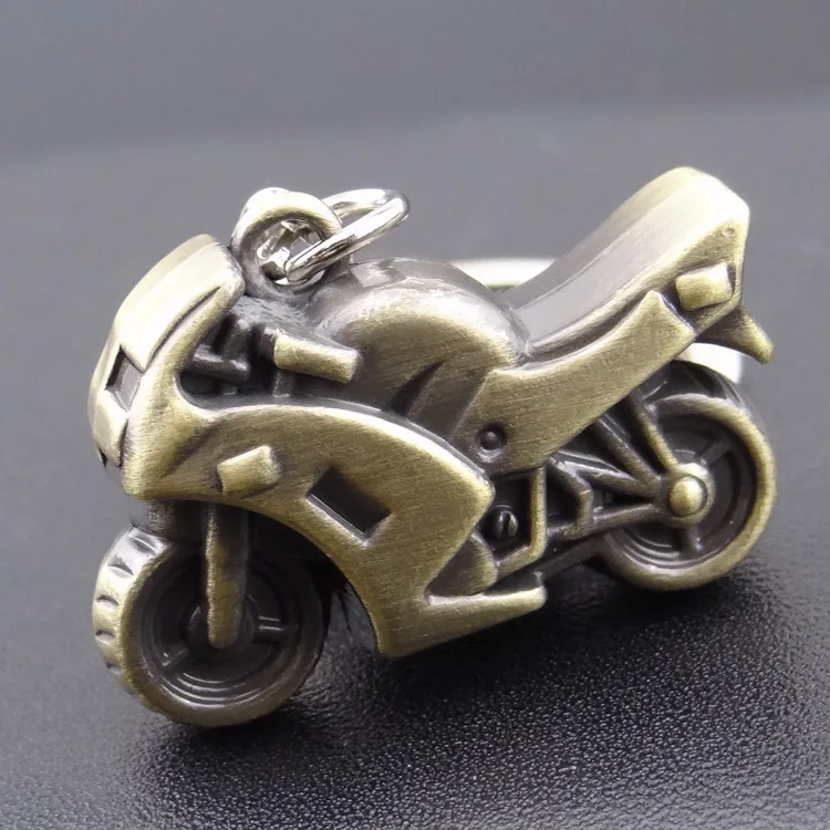 New Motorcycle Key Chain Charm metal keychain men women Car Key Ring 4 color key holder best gift jewelry