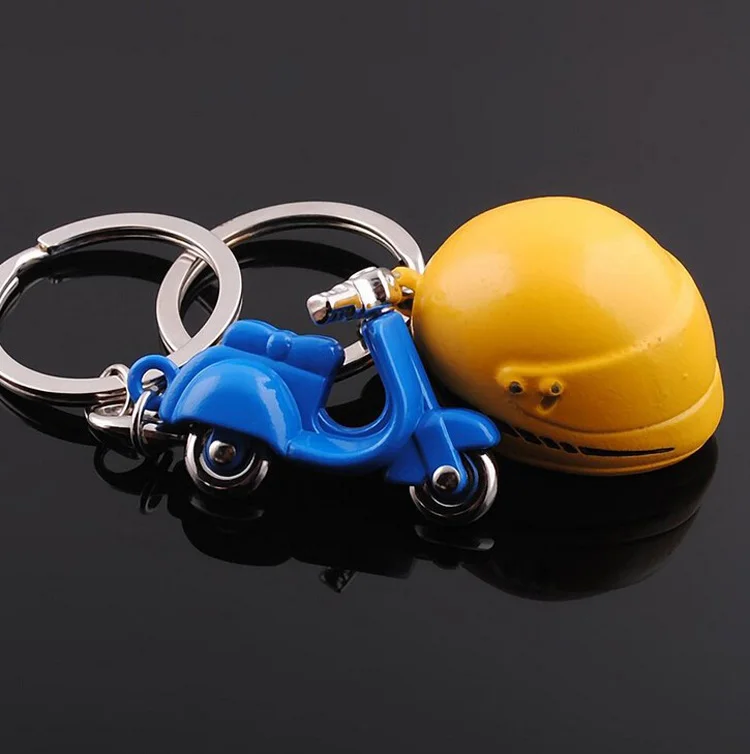 New Motorcycle Key Chain Charm metal keychain men women Car Key Ring 4 color key holder best gift jewelry