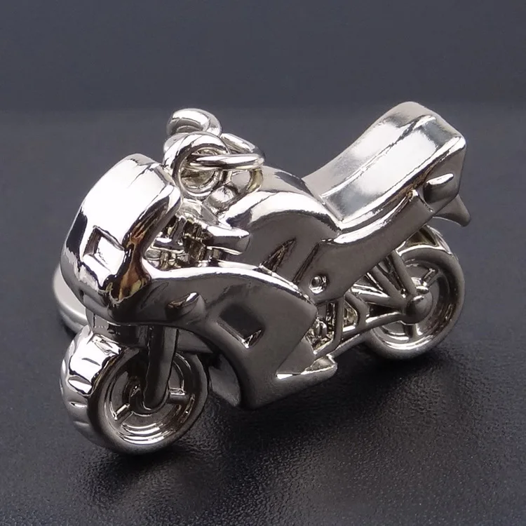 New Motorcycle Key Chain Charm metal keychain men women Car Key Ring 4 color key holder best gift jewelry