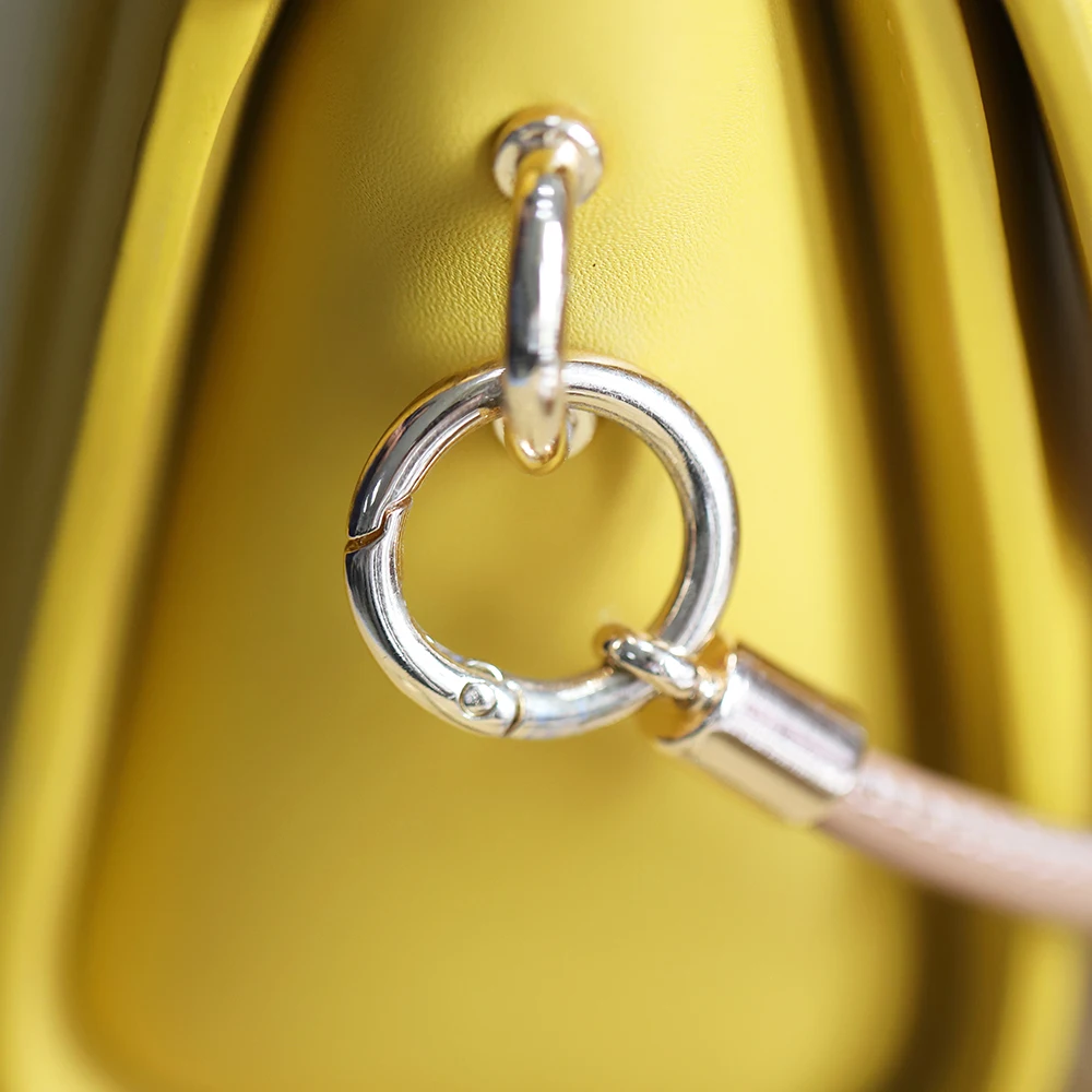 10pcs/5pcs Spring Clasp Keychain Ring KC Gold Color Openable Round Carabiner Hook Buckle Bag Chain for Key Jewelry Making DIY