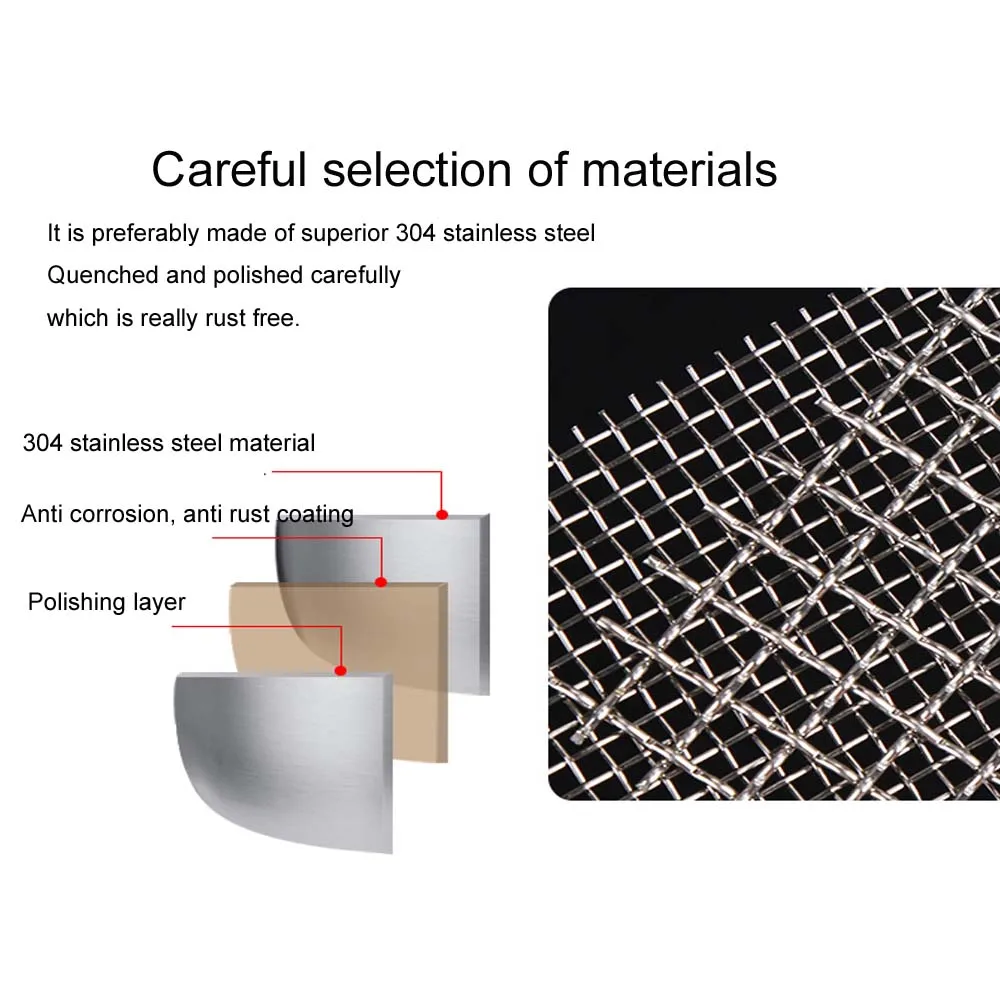 304 Stainless Steel Filter Screen 10-400 Mesh Woven Wire High Quality Stainless Steel Screening Filter Sheet for Ventilation