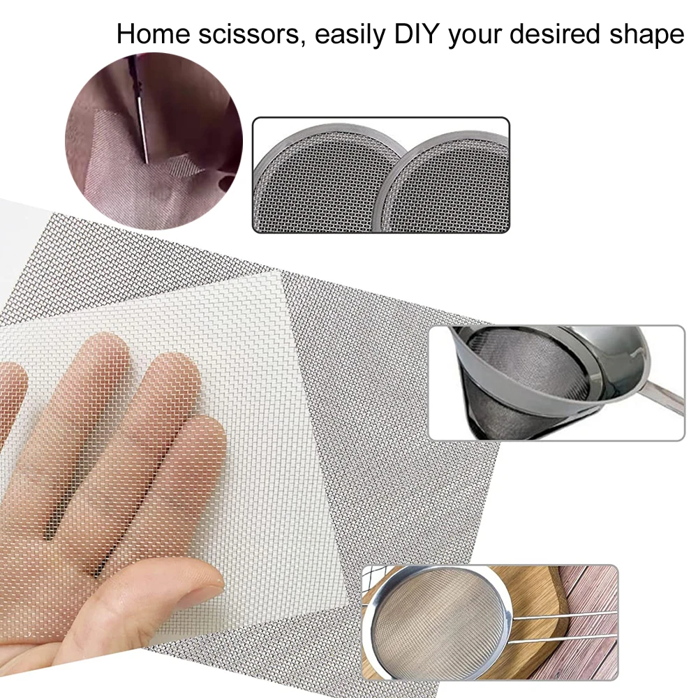 304 Stainless Steel Filter Screen 10-400 Mesh Woven Wire High Quality Stainless Steel Screening Filter Sheet for Ventilation