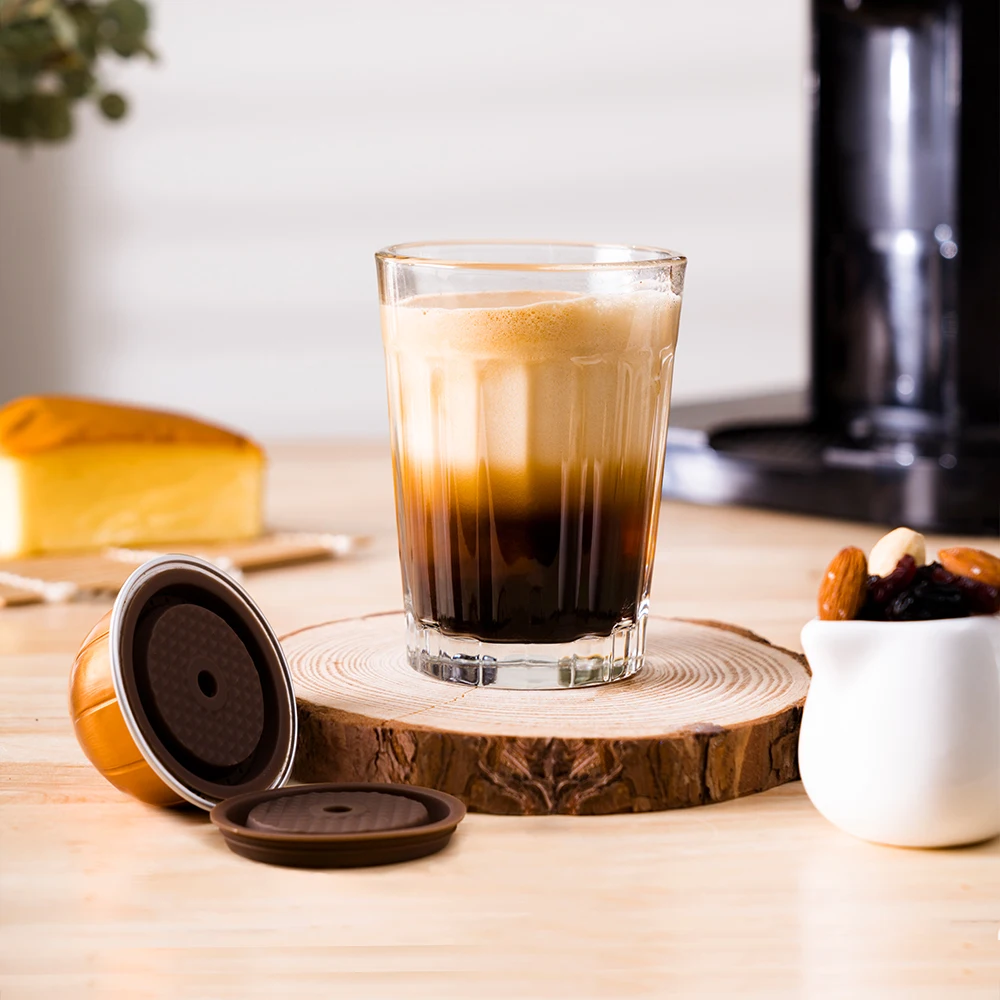 For use only with Nespresso Vertuo Next Vertuoline Reusable Stainless Steel Capsule Refillable Coffee Filter with Original Pod