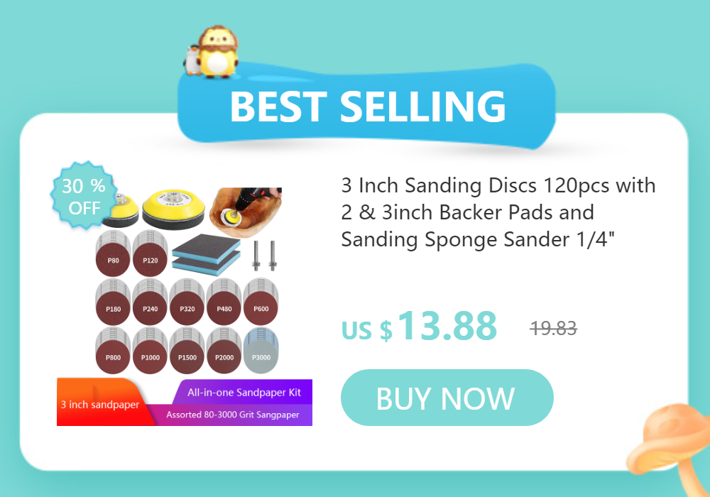 Sanding Discs 1 Inch 120 PCS Wet/Dry Sandpaper Hook and Loop 60-10000 Grits Polishing Pad, for Dremel Drill Grinder Rotary Tools
